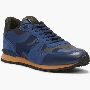 Valentino Garavani Blue Camouflage Sneakers men’s size US 8